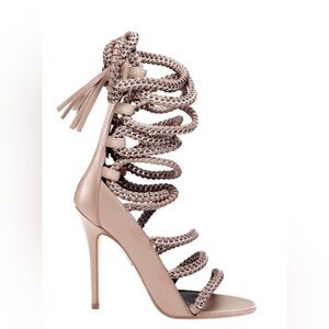 Monika Chiang Braided High Heel Rope Sandals Sz 38
